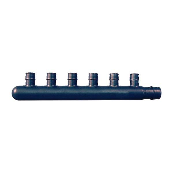 Apollo Apollo Expansion PEX / Pex A 3/4 in. Expansion PEX in to X 1/2 in. D PEX Plastic 6 Port Manifold EPXM6PT - main